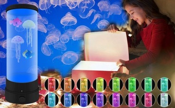 LAMPA MEDUZA LAMPKA LED LAWOWA NOCNA 17 KOLORÓW Z PILOTEM