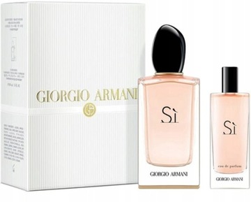 Giorgio Armani Si zestaw 100ml EDP + 15ml EDP WAWA MARRIOTT FOLIA ORGINAŁ