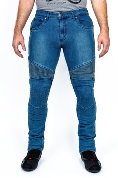 SPODNIE MOTOCYKLOWE JEANSY Z KEVLAREM RYPARD CLASSIC BLUE/2XL