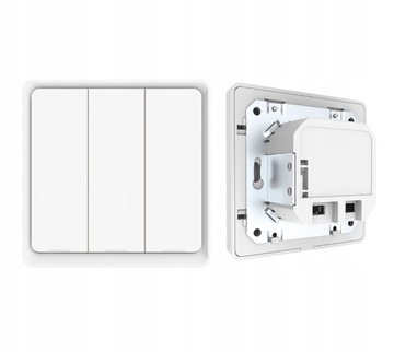 Выключатель 3-х контурный, белый, серия TUYA ZigBee KT