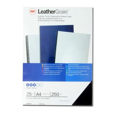 Okładki do opraw skóra GBC LeatherGrain A4 250gsm do bindowania 25szt