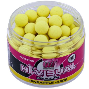 Przynęta Kulki Pływające Pop Up Mainline Hi-Visual Pineapple Juice 12 mm