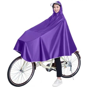 Bicycle raincoat single poncho 3XL shared bicycle men and women thickened