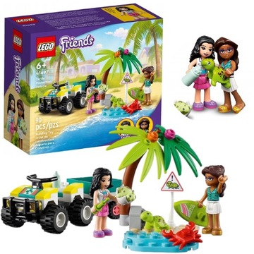LEGO FRIENDS 41697 SAMOCHÓD DO RATOWANIA ŻÓŁWI