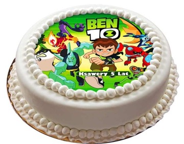 Opłatek na Tort BEN 10 gruby, nasycone kolory 24h