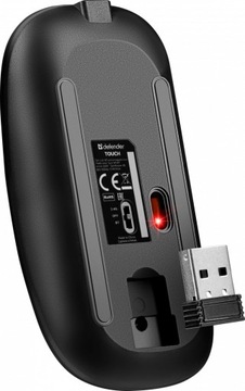 Mysz bezprzewodowa Defender Touch MM-997 optyczna Bluetooth/USB czarna x2