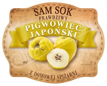 SOK PIGWOWIEC JAPOŃSKI - Etykieta, naklejka 10x