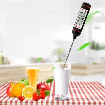 TERMOMETR KUCHENNY CYFROWY DO MIĘSA WINA LCD SONDA