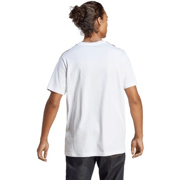 XL Koszulka męska adidas Essentials Single Jersey 3-Stripes Tee biała IC93