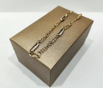 PIĘKNA ZŁOTA BRANSOLETKA 2,54G 585