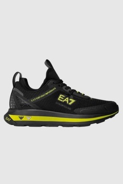 EA7 Czarne sneakersy z zielonymi elementami 45 1/3