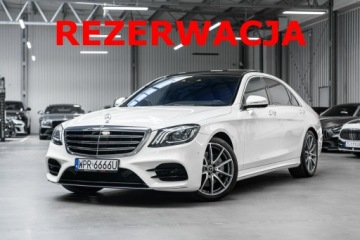 Mercedes Klasa S W222 Limuzyna Facelifting 2.9 400d 340KM 2018 Mercedes S 400 Dociągi. Head Up. Burmester.