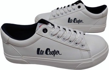 LEE COOPER białe lico sneakersy LCW 23-44-1650L r41