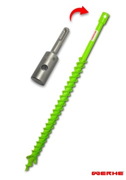 Świder Wiertło do Gleby 40H mm Adapter SDS Plus