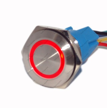 Przycisk Chwilowy Wandaloodporny 12V 24V 30mm