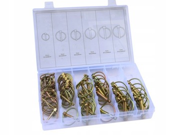 НАБОР ПРУЖИННЫХ ШПИЛЬЦ 50шт. СЕЛЬСКОХОЗЯЙСТВЕННЫХ ШТИФТОВ