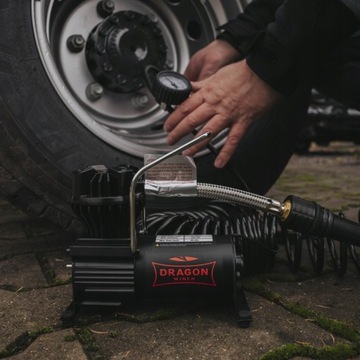 ПОРТАТИВНЫЙ АВТОМОБИЛЬНЫЙ КОМПРЕССОР 150 PSI 10,3 БАР КОМПРЕССОР ЛЕБЕДКА DRAGON 12 В