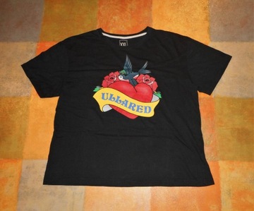 ULLARED NORWAY XXL T-SHIRT RETRO SERCE TATUAŻ TATTOO ED HARDY HEART MIŁOŚĆ