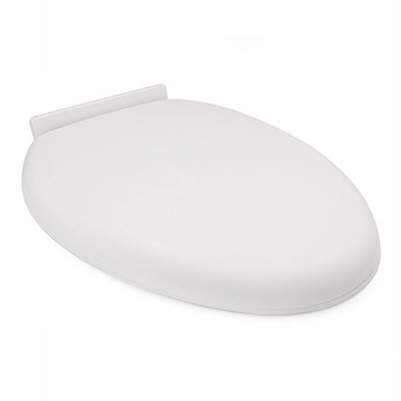 СИДЕНЬЕ ДЛЯ УНИТАЗА МЕДЛЕННО ЗАКРЫВАЕТСЯ, БЕЛОЕ ЖЕСТКОЕ, МЕДЛЕННО ЗАКРЫВАЕТСЯ ПОДЪЕМНИКОМ, ПРОЧНОЕ, ДЛЯ ТУАЛЕТА, УНИВЕРСАЛЬНОЕ