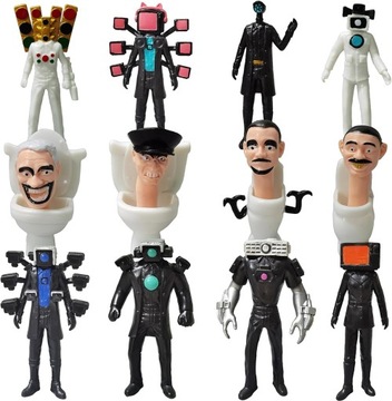 FIGURKI SKIBIDI TOILET TITAN MAN ZESTAW 12 SZTUK