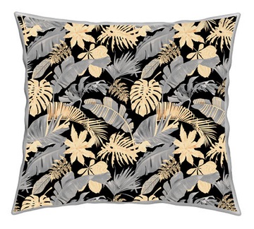 POSZEWKA NA PODUSZKĘ ROŚLINNY WZÓR LIŚCIE 70x80 CM