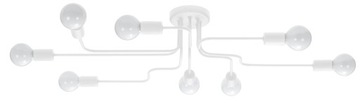 Żyrandol HECTOR 8 Biała Lampa Sufit Oprawa E27 LED