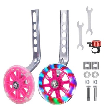 БОКОВЫЕ КОЛЕСА ДЛЯ ДЕТСКОГО ВЕЛОСИПЕДА ВЕЛОСИПЕДНЫЕ КОЛЕСА С ОСВЕЩЕНИЕМ ДЛЯ ОБУЧЕНИЯ ЕЗДЫ