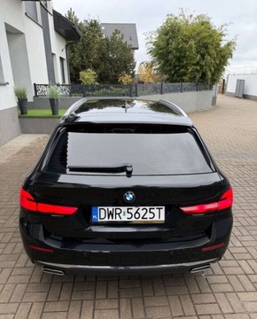 BMW Seria 5 G30-G31 Touring Facelifting 2.0 520d 190KM 2021 BMW Seria 5 520d Luxury Line KAMERA AMBIENTE serwisowany Bezwypadkowy, zdjęcie 13