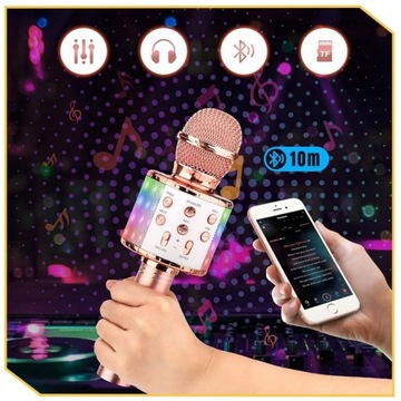 БЕСПРОВОДНОЙ ДЕТСКИЙ КАРАОКЕ-МИКРОФОН С ПОРТАТИВНЫМ ДИНАМИКОМ BLUETOOTH