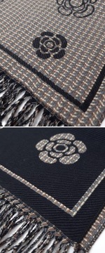 Большой теплый двухсторонний женский платок с качеством шерстяного шарфа. Премиум - цвета