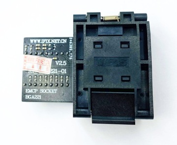 EMMC EMCP BGA221 -> PDIP v2.5 RT809H ZIF-адаптер