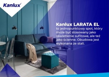 Kanlux LARATA E27 настольная лампа, белый
