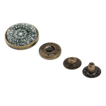 18mm Vintage Okrągły Klejnot Zapięcie Przycisk