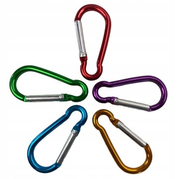 Карабин алюминиевый, цвет 80 мм.