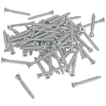 Konfirmaty wkręty do drewna 7x50mm 100szt JAKOŚĆ