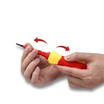 НАБОР ОТВЕРТОК, ОТВЕРТКИ ИЗОЛИРОВАННЫЕ, 14 НАКОНЕЧНИКОВ, СТАЛЬ