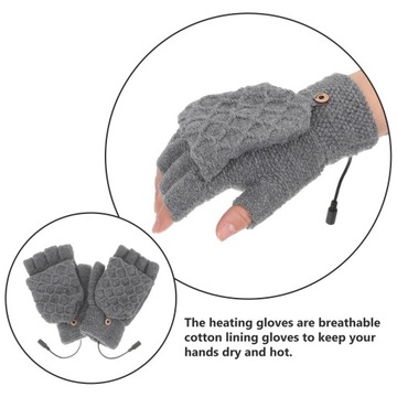 Грелки для рук Перезаряжаемые компьютерные перчатки с подогревом