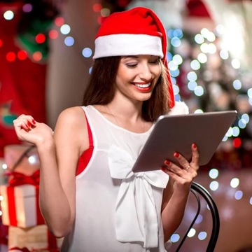 РОЖДЕСТВЕНСКАЯ ШАПКА САНТЫ, КРАСНАЯ, ГЛАДКАЯ, ЭКО