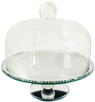 PATERA SZKLANA NA CIASTA ⌀25 cm KLOSZ GLAMOUR
