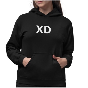 Bluza damska z kapturem XD śmieszna na PREZENT XXL