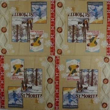 serwetki IHR 33x33 - 20szt - 34510 sport zima