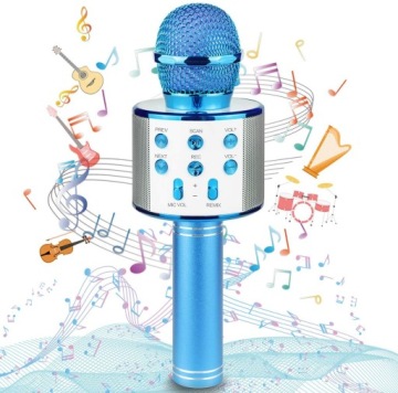 БЕСПРОВОДНОЙ КАРАОКЕ-МИКРОФОН, ДИНАМИК BLUETOOTH