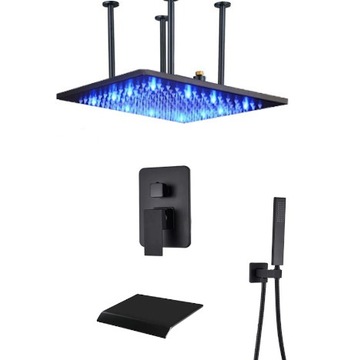 ZESTAW PODTYNKOWY WODOSPAD DESZCZOWNICA 60cm LED