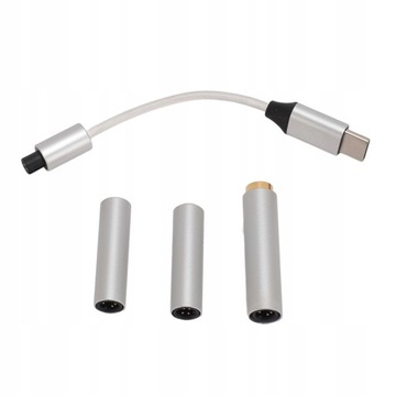 Adapter gniazda słuchawkowego USB C na AUX Obsługa 32 bitów 384 kHz PCM USB