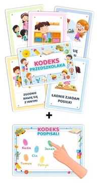 KODEKS PRZEDSZKOLAKA (17 KART) + KARTA NA PODPISY