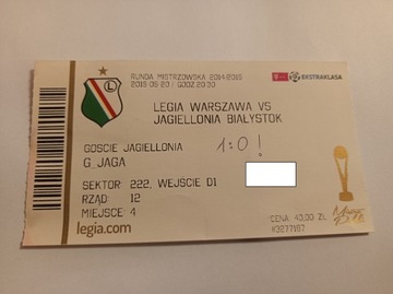 LEGIA WARSZAWA - JAGIELLONIA BIAŁYSTOK 20-05-2015