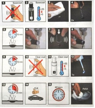 Подкраска RENAULT DACIA WHITE 369 BLANC GLACIER белый OE ASO