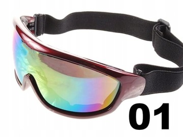 GOGLE SNOWBOARDOWE NARCIARSKIE NA SANKI +ETUI - 01