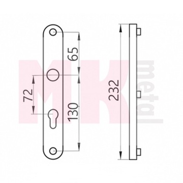 Ручка-кнопка ручка-ручка с табличкой 72мм, черная