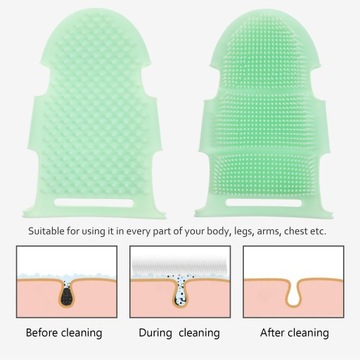 ПЕРЧАТКА ДЛЯ МАССАЖА СПА СИЛИКОНОВАЯ ЩЕТКА ДЛЯ ЧИСТКИ
